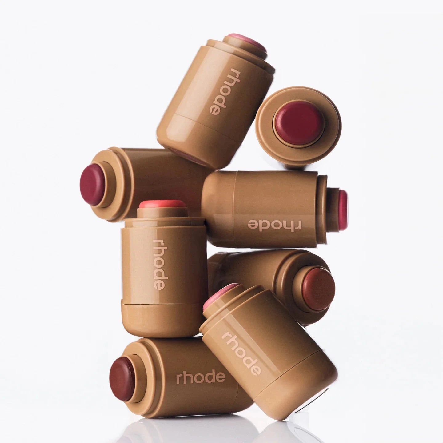3-In-1Blush Stick Lasting Brightens Facial Cheek Stick Moisturizing Flash Lip Gloss Makeup Lip Gloss Face Rouge
